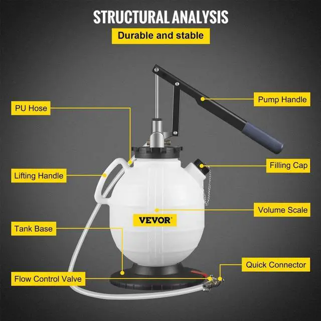 Alt view image 7 of 8 - VEVOR Transmission Fluid Pump Atf Refill Pump Kit 7.5l With 15 Common Adapters