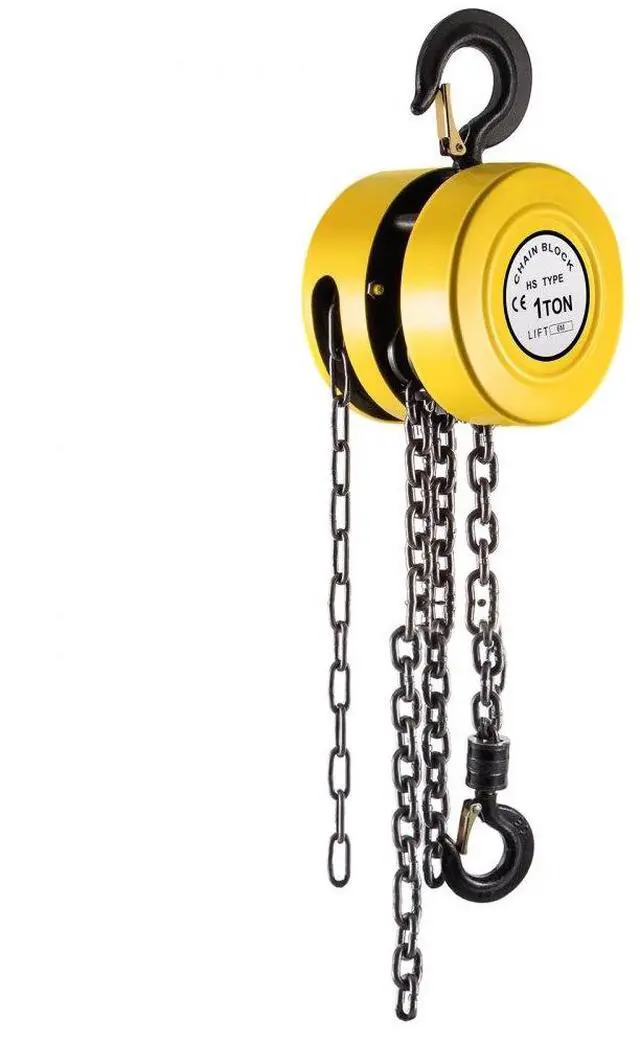 Alt view image 2 of 8 - VEVOR 1 Ton Chain Puller Block Fall Chain Lift Hoist Hand Tools Chain With Hook