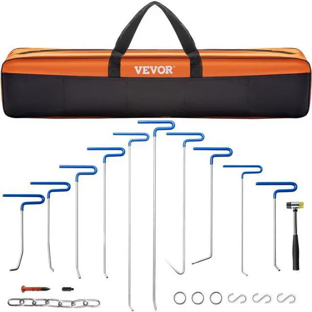 Alt view image 2 of 8 - VEVOR Rods Dent Puller Stainless Steel Paintless Repair Kits Hail Removal 20pcs