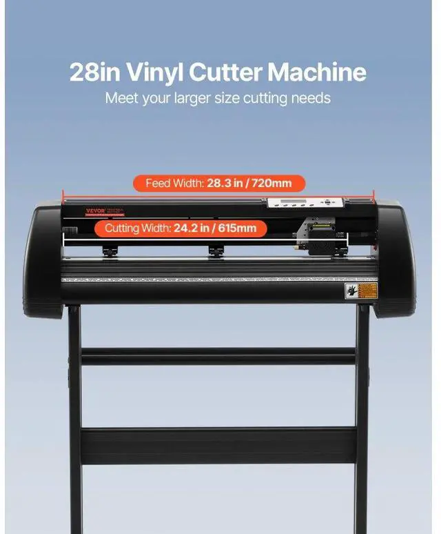 Alt view image 3 of 8 - VEVOR 28"vinyl Cutter Machine Vinyl Plotter Lcd Display W/ Signmaster Software
