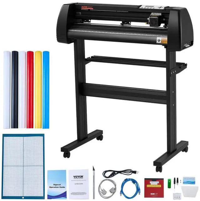 Alt view image 2 of 8 - VEVOR 28"vinyl Cutter Machine Vinyl Plotter Lcd Display W/ Signmaster Software
