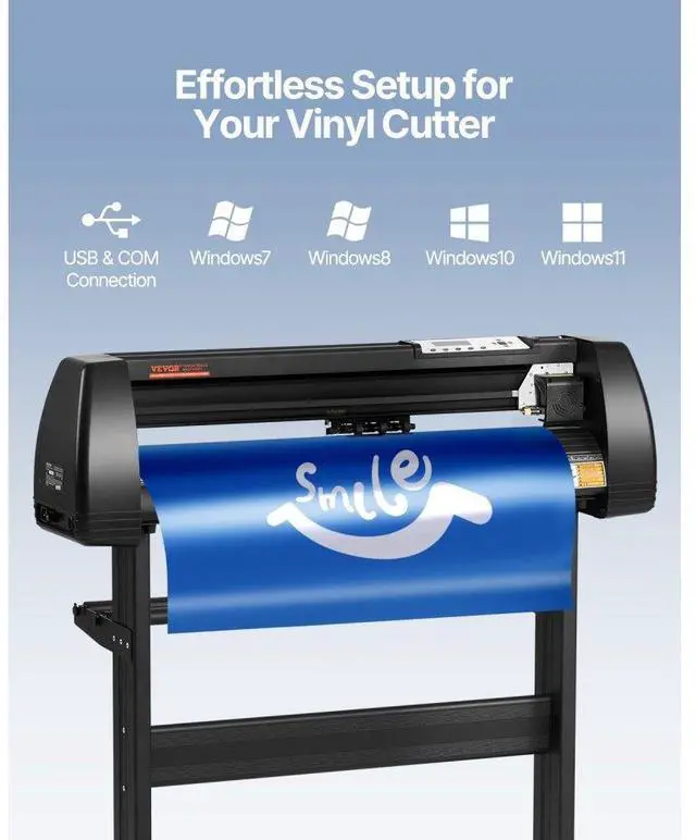 Alt view image 4 of 8 - VEVOR 28"vinyl Cutter Machine Vinyl Plotter Lcd Display W/ Signmaster Software
