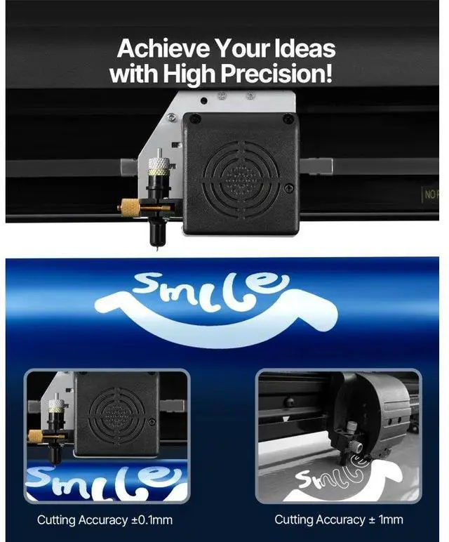 Alt view image 7 of 8 - VEVOR 28"vinyl Cutter Machine Vinyl Plotter Lcd Display W/ Signmaster Software