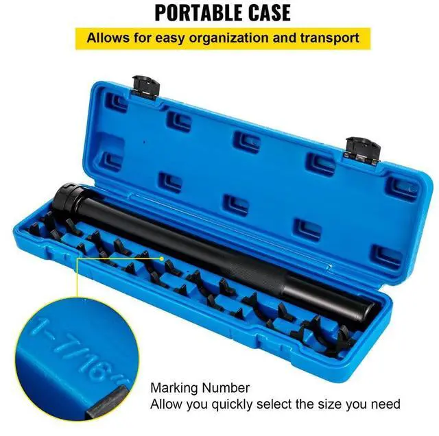 Alt view image 7 of 8 - VEVOR Inner Tie Rod Tool Kit Tie Rod Removal 13 PCS W/ 12 PCS Crowfoot Adapters