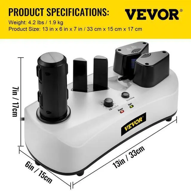 Alt view image 8 of 8 - VEVOR Air Cushion Machine Air Pillow Machine 7.2-7.8 Ft/min Bubble Sealing Speed