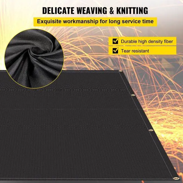 Alt view image 7 of 8 - VEVOR Emergency Fire Blankets Fiberglass Welding Blanket 2 Pack Fire Blankets