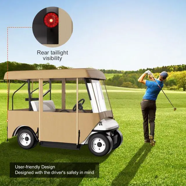 Alt view image 5 of 8 - 4 Passenger Golf Cart Cover Enclosure Fit Ezgo Yamaha Club Car Waterproof 79"