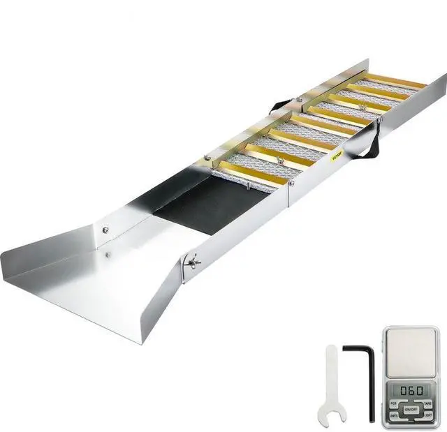 Alt view image 2 of 8 - VEVOR Folding Aluminum Alloy Sluice Box, Compact 50" Sluice Boxes for Gold, Lightweight Gold Sluice Equipment, Portable Sluice Boxes w/Miner's Moss, River, Creek, Gold Panning, Prospecting, Dredging