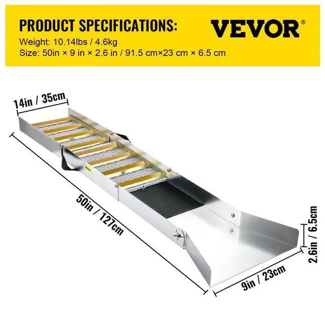 Alt view image 8 of 8 - VEVOR Folding Aluminum Alloy Sluice Box, Compact 50" Sluice Boxes for Gold, Lightweight Gold Sluice Equipment, Portable Sluice Boxes w/Miner's Moss, River, Creek, Gold Panning, Prospecting, Dredging