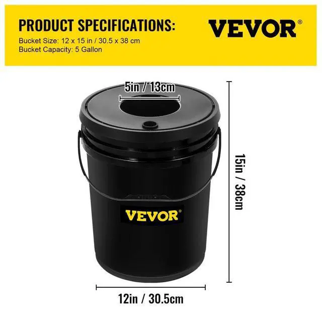 Alt view image 8 of 8 - VEVOR Hydroponics Deep Water Culture DWC Hydroponic System 5 Gallon 5 Buckets