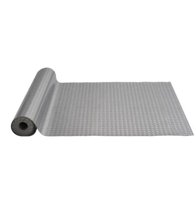 Alt view image 2 of 8 - VEVOR Garage Floor Mat Garage Flooring Roll 4.9x19ft Anti-Slip Silver PVC Vinyl