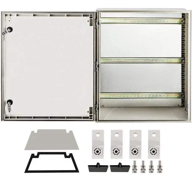 Alt view image 2 of 8 - VEVOR Fiberglass Enclosure Electrical Enclosure Box 23.6 X 19.7 X9.1" Wall Mount