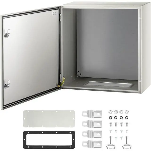 Alt view image 2 of 8 - VEVOR 24x24x12'' Carbon Steel Electrical Enclosure Wall Mount Junction Box Ip65
