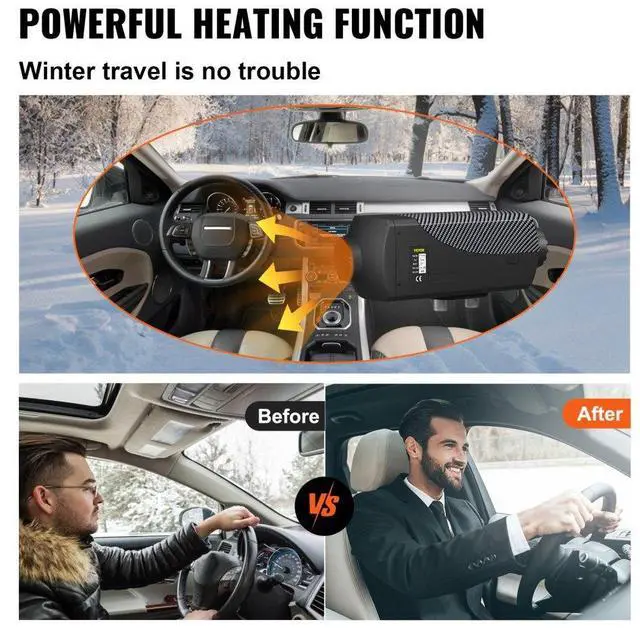 Alt view image 4 of 8 - VEVOR 12V 8KW 8000W Diesel Air Heater LCD Display Low Vibration Heating Vehicles