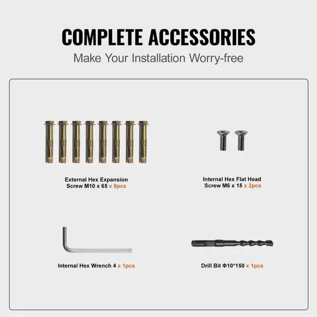 Alt view image 7 of 8 - VEVOR Adjustable Stair Handrail Railing Kit 2-3 Steps Aluminum Handrail Outdoor Deck