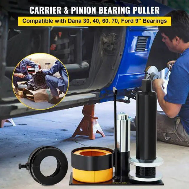 Alt view image 3 of 8 - VEVOR Carrier & Pinion Bearing Puller, Compatible with Dana 30, 40, 60, 70, Ford 9" Bearings, Pinion Puller Tool with 2 Clamshells, 45# Steel Clamshell Carrier Bearing Puller for Auto Repair