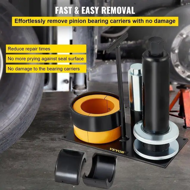 Alt view image 4 of 8 - VEVOR Carrier & Pinion Bearing Puller, Compatible with Dana 30, 40, 60, 70, Ford 9" Bearings, Pinion Puller Tool with 2 Clamshells, 45# Steel Clamshell Carrier Bearing Puller for Auto Repair