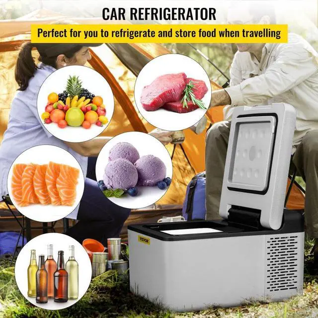 Alt view image 3 of 8 - VEVOR 12 Volt Refrigerator 10 Qt, Portable Mini Freezer (-4~68) W/APP Control Car Compressor Fridge Cooler 12V/24V DC and 110-220V AC For Camping, Road Trip, Travel, Outdoor and Home