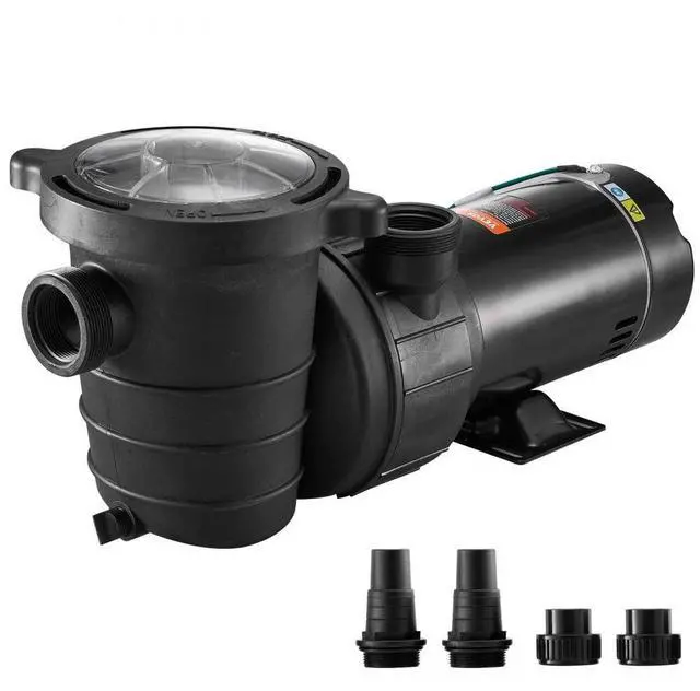 Alt view image 2 of 8 - VEVOR Swimming Pool Pump 2.0HP 115V 1500W, Single Speed Pumps for Above Ground Pool, Powerful Self Primming Pool Pumps w/ Strainer Basket, 5400 GPH Max. Flow, ETL Certification