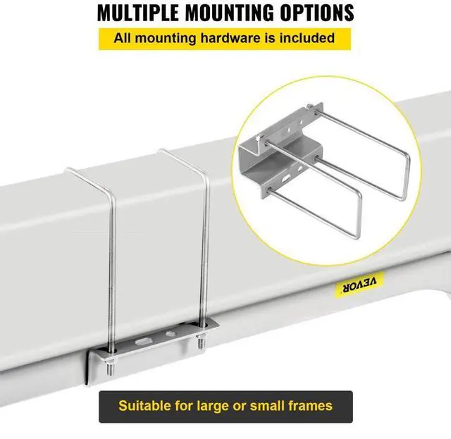 Alt view image 5 of 8 - VEVOR Boat Trailer Guide-ons, 2PCS Rustproof Steel Trailer Guide ons, Trailer Guides with Carpet-Padded Boards, Mounting Parts Included, for Ski Boat, Fishing Boat or Sailboat Trailer