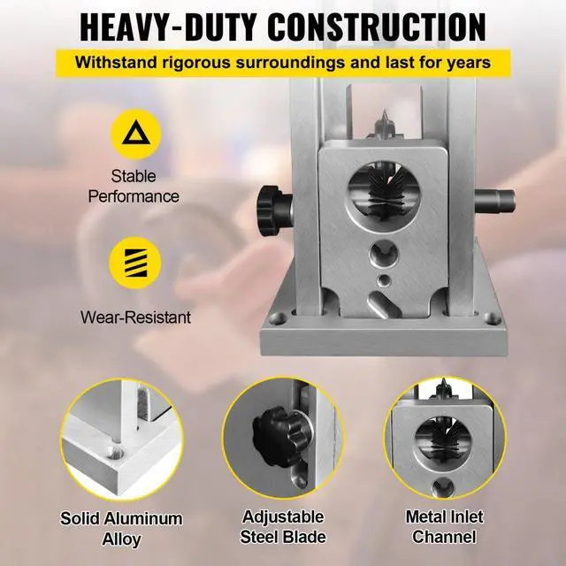 Alt view image 4 of 8 - VEVOR Wire Stripping Machine, 0.06-1.57 inches Drill Powered, Manual Copper Stripper w Heat Treated Steel Ultra Long Lasting Blade, Compact & Portable for Scrap Cable Peeling Recycling