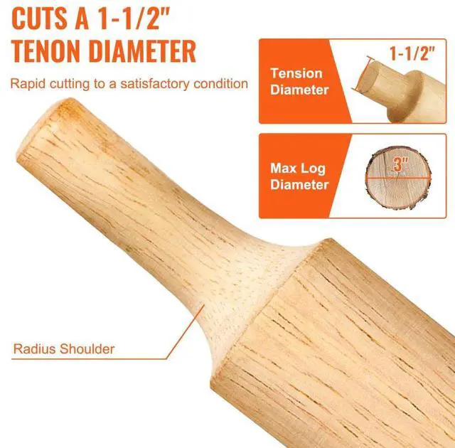 Alt view image 5 of 8 - VEVOR Tenon Cutter, 1.5" / 38 mm Diameter, with Dual Curved Blades & Button Screws Home Master Kit, Premium Aluminum & Steel Log Furniture Cutter, Commercial Woodworking Tool for Home Beginner DIY