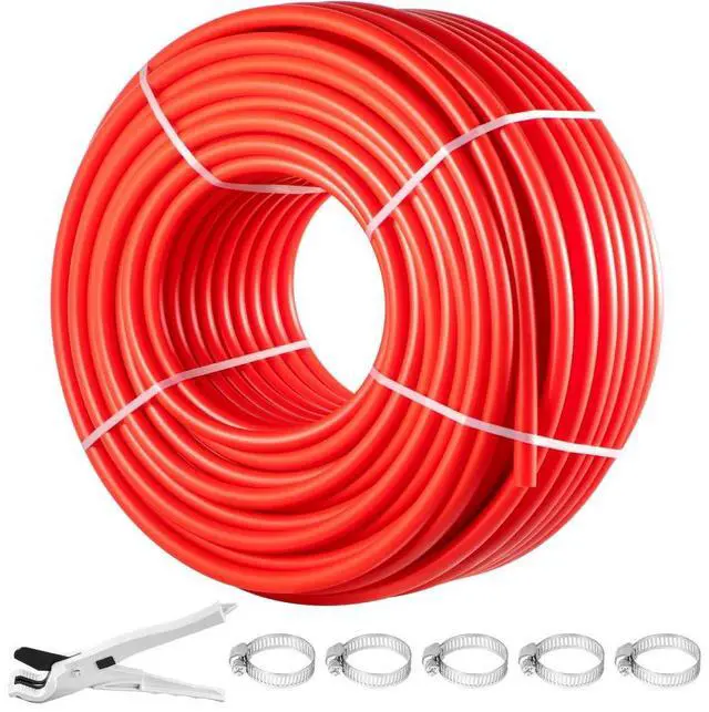 Alt view image 2 of 8 - VEVOR PEX Pipe, 1 Inch x 500 FT PEX Tubing, Non Oxygen Barrier Red PEX-B Pipe, Flexible PEX Water Line for RV Sewer Hose, Plumbing, Radiant Heating