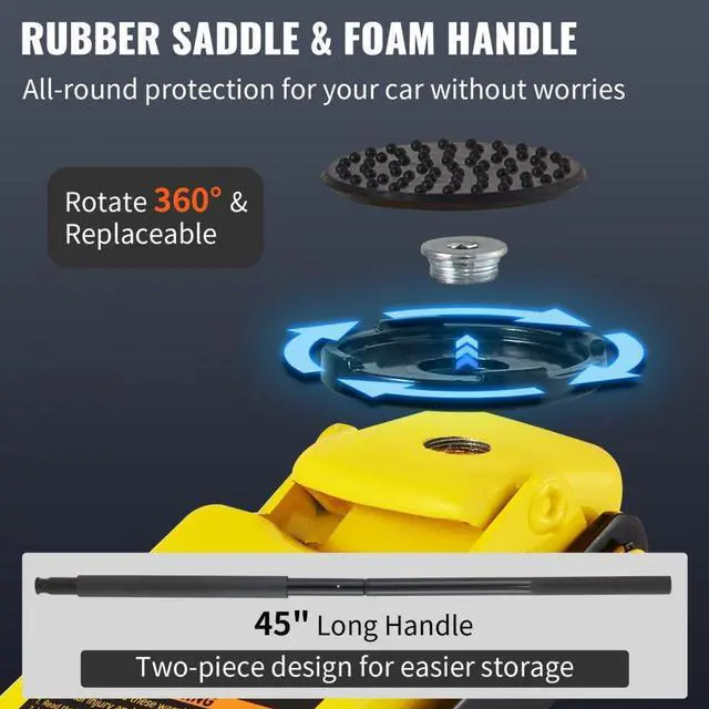 Alt view image 7 of 8 - VEVOR 3 Ton Low Profile Aluminum Steel Racing Floor Jack Dual Pump Lift Car Auto