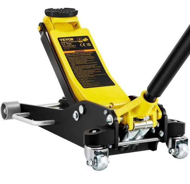Alt view image 2 of 8 - VEVOR Floor Jack, 2.5 Ton Low Profile Floor Jack, Aluminum and Steel Racing Floor Jack with Dual Pistons Quick Lift Pump, Floor Jack Lifting Range 3-3/4"-18-7/10"