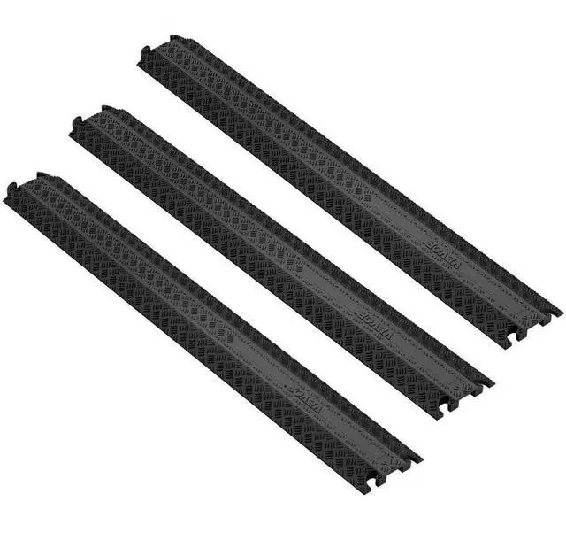 Alt view image 2 of 11 - VEVOR 3 PCs 39 in Speed Bumps 2000 lbs Cable Protector Ramp Drop Over Cord Cover