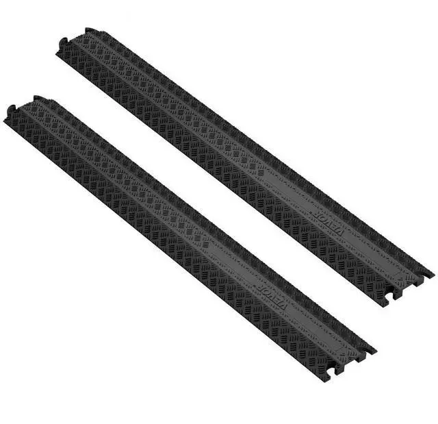 Alt view image 2 of 11 - VEVOR 2 PCs 39 in Speed Bumps 2000 lbs Cable Protector Ramp Drop Over Cord Cover