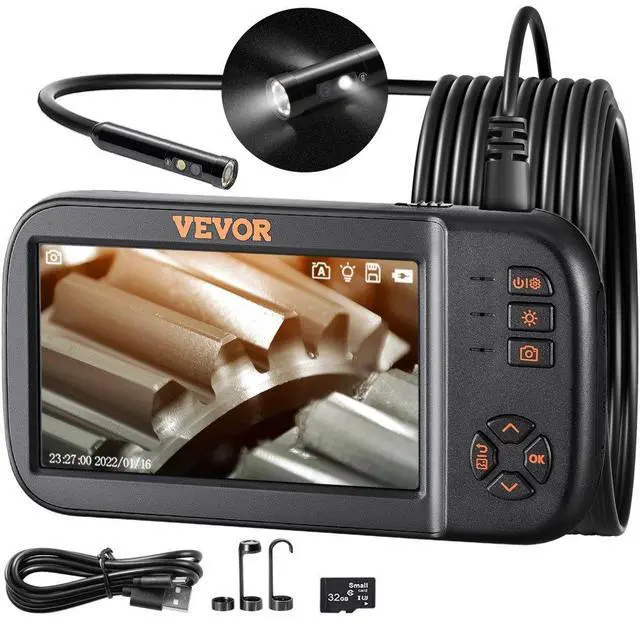 Alt view image 2 of 8 - VEVOR Endoscope Camera Borescope Inspection Camera Triple Lens 4.5" IPS