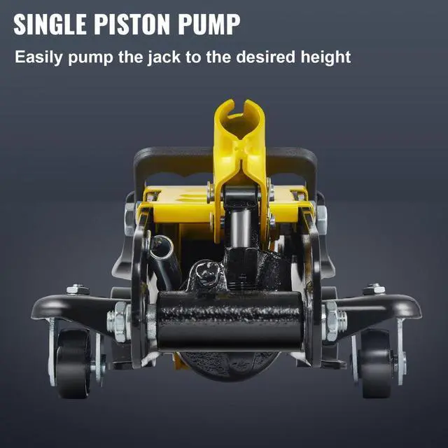 Alt view image 6 of 8 - VEVOR Low Profile Floor Jack 2.5 Ton Heavy Steel Single Piston Hydraulic Pump