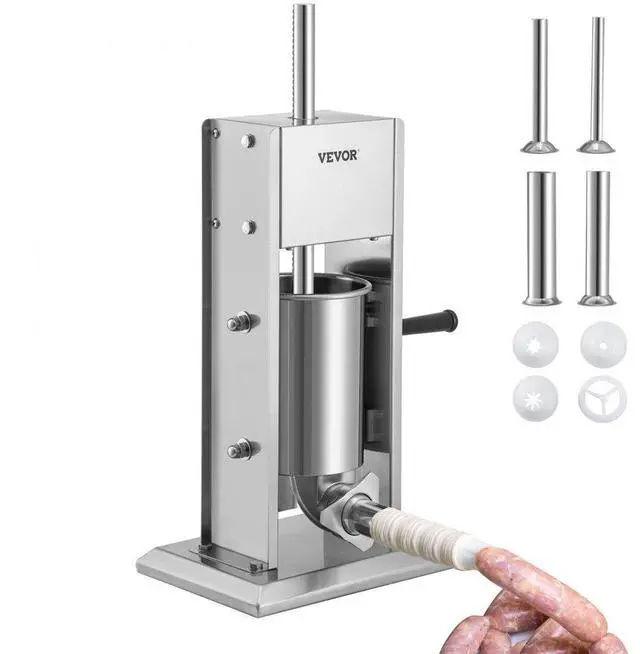 Alt view image 2 of 8 - VEVOR Sausage Stuffer 5LBS/3L Capacity Homemade Sausage Maker Stainless Steel