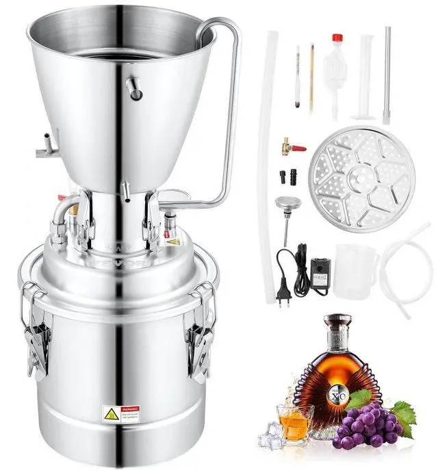 Alt view image 2 of 8 - VEVOR 18 Gal Alcohol Distiller Machine Brewing Equipment DIY Whiskey Home Still