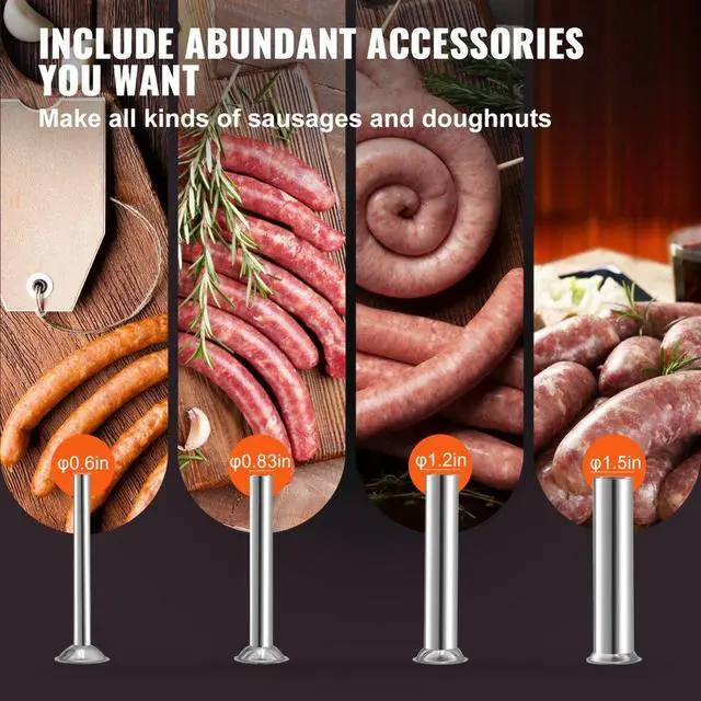 Alt view image 5 of 8 - VEVOR Sausage Stuffer 8LBS/5L Capacity Homemade Sausage Maker Stainless Steel