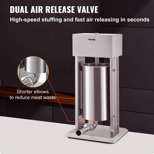 Alt view image 4 of 8 - VEVOR Electric Sausage Stuffer 15L Variable Speed Sausage Maker Stainless Steel