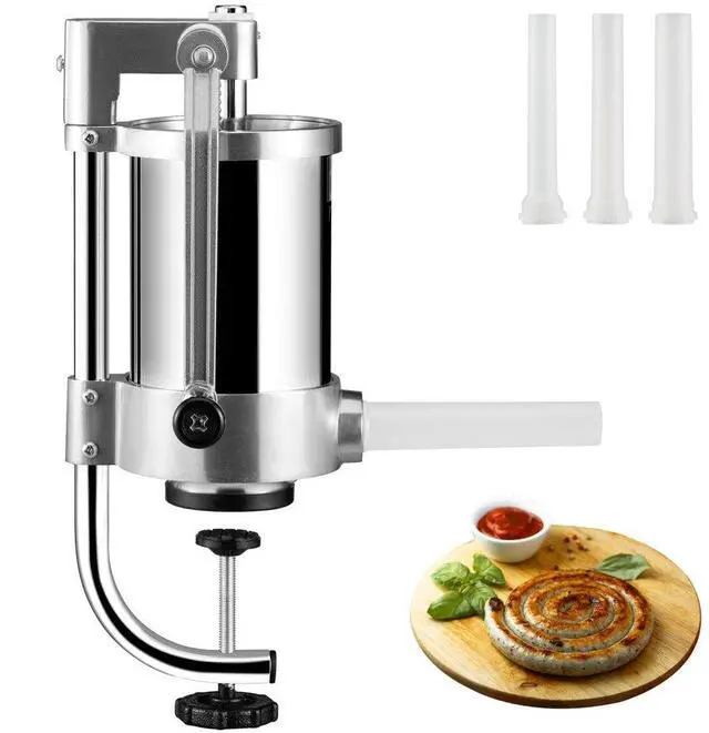 Alt view image 2 of 8 - VEVOR Sausage Stuffer 2.5LBS/1.5L Capacity Homemade Sausage Maker Stainless Steel
