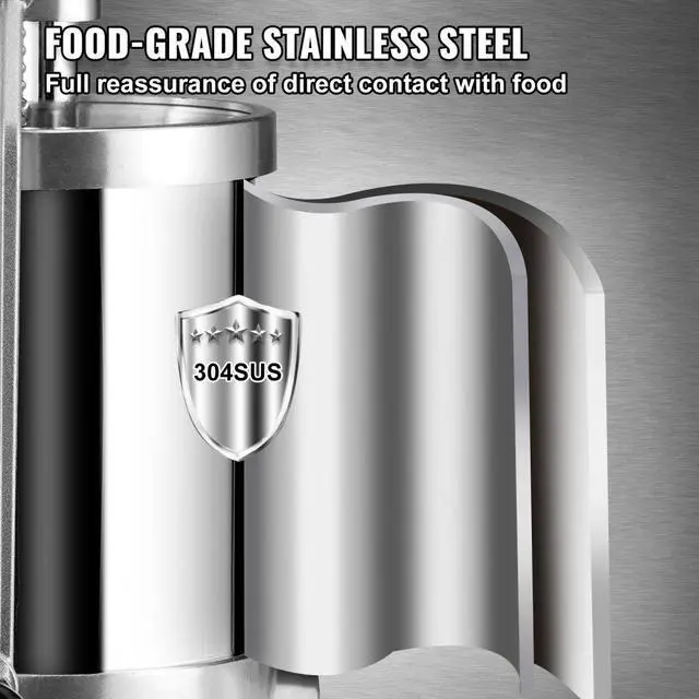Alt view image 4 of 8 - VEVOR Sausage Stuffer 2.5LBS/1.5L Capacity Homemade Sausage Maker Stainless Steel