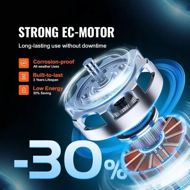 Alt view image 4 of 8 - VEVOR 4 Inch Inline Duct Fan HVAC Exhaust Blower Kit EC Variable Speed Control