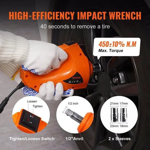 Alt view image 5 of 8 - VEVOR Electric Car Jack Floor Jack 3 Ton Electric Scissor Jack Car Repair Tool