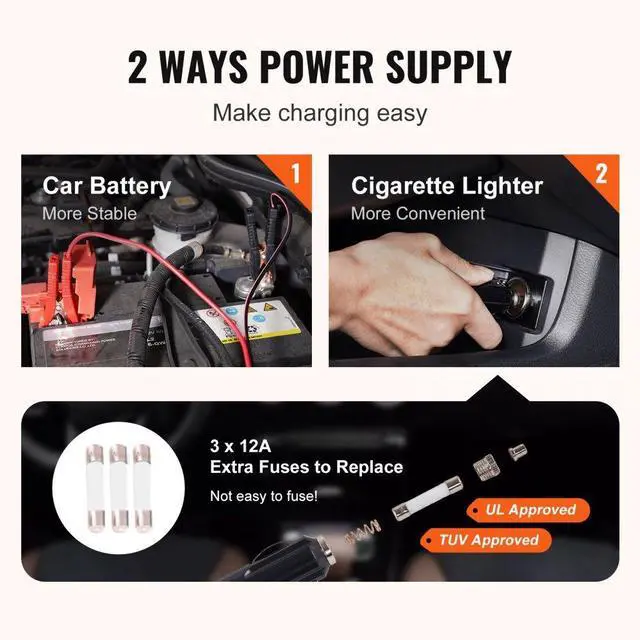 Alt view image 7 of 8 - VEVOR Electric Car Jack Floor Jack 3 Ton Electric Scissor Jack Car Repair Tool