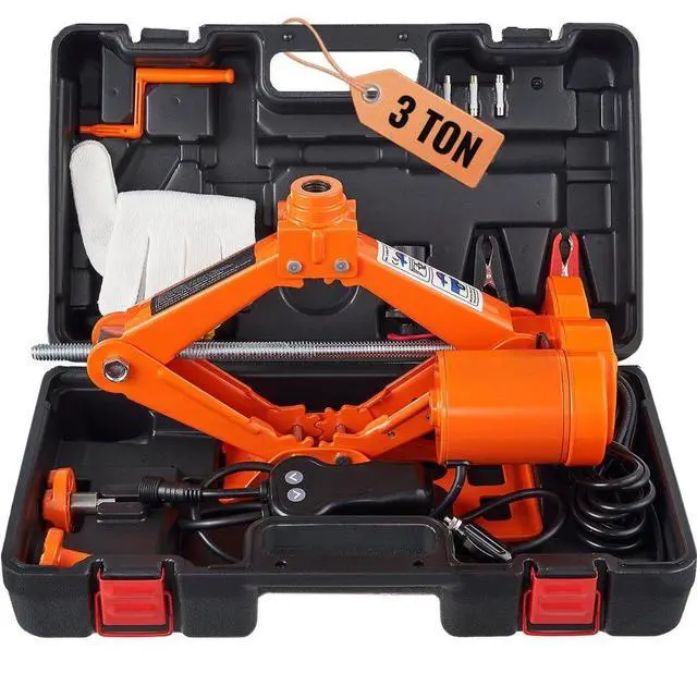 Alt view image 2 of 8 - VEVOR Electric Car Jack Floor Jack 3 Ton Electric Scissor Jack Car Repair Tool
