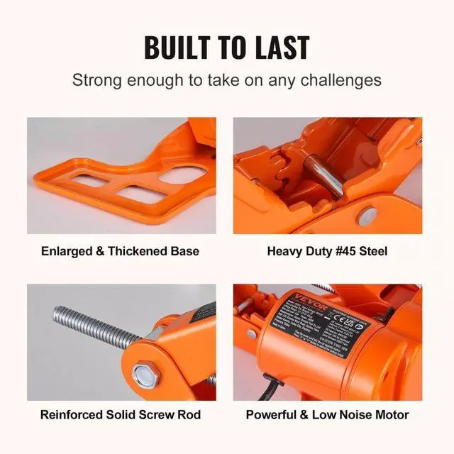 Alt view image 7 of 8 - VEVOR Electric Car Jack Floor Jack 3 Ton Electric Scissor Jack Car Repair Tool