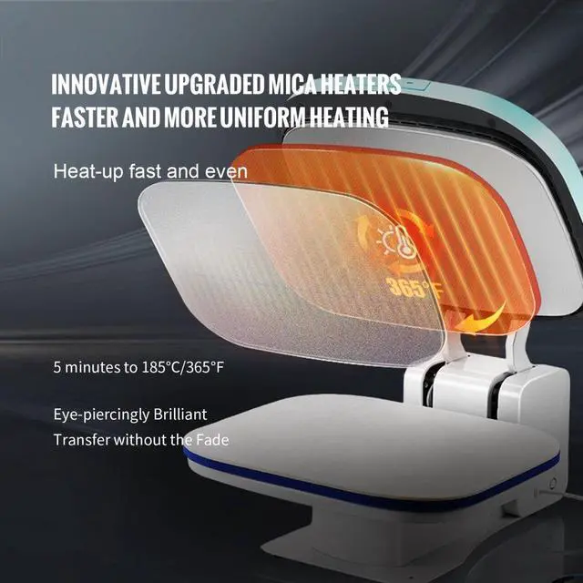 Alt view image 5 of 8 - VEVOR Auto Heat Press 12x15in Professional Heat Transfer Autopress DIY T-shirts