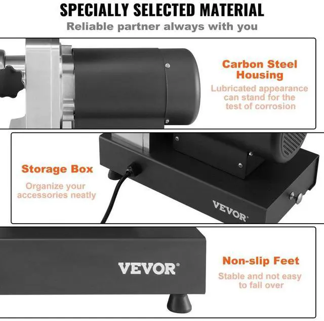 Alt view image 5 of 14 - VEVOR Heavy Duty Electric Meat Grinder 992 Lb/H Capacity 1100W Sausage Stuffer