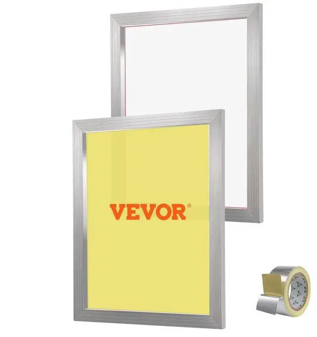 Alt view image 2 of 8 - VEVOR Screen Printing Kit, 2 Pieces Aluminum Silk Screen Printing Frames, 20x24inch Silk Screen Printing Frame with 230 Count Mesh, High Tension Nylon Mesh and Sealing Tape for T-shirts DIY Printing