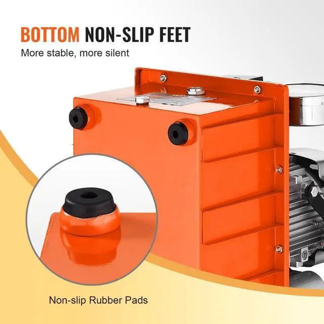 Alt view image 4 of 8 - VEVOR Electric Hydraulic Pump, 10000 PSI 750W 110V, 488 in/8L Capacity, Single Acting Manual Valve, Electric Driven Hydraulic Pump Power Pack Unit with Lever Switch for Punching/Bending/Jack Machines