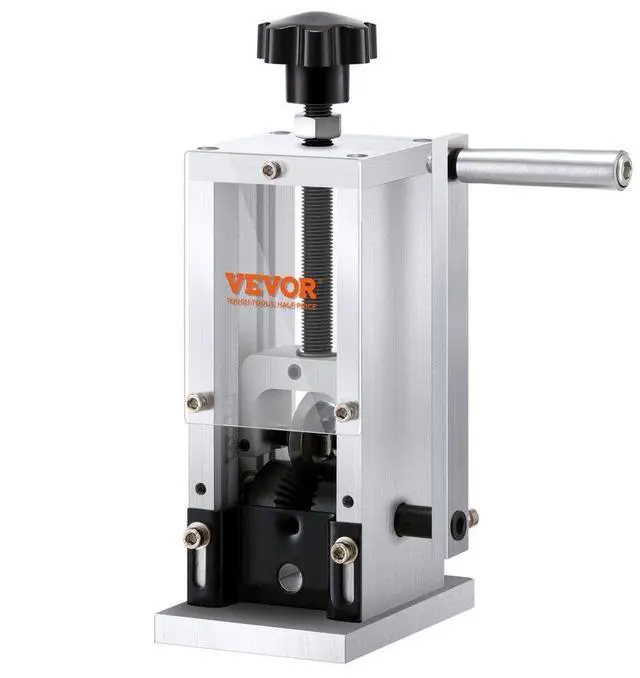 Alt view image 2 of 15 - VEVOR Manual Wire Stripping Machine, 0.06''-0.98'' Copper Stripper with Hand Crank or Drill Powered, Visible Stripping Depth Reference, Portable Aluminum Frame Wire Peeler for Scrap Copper Recycling