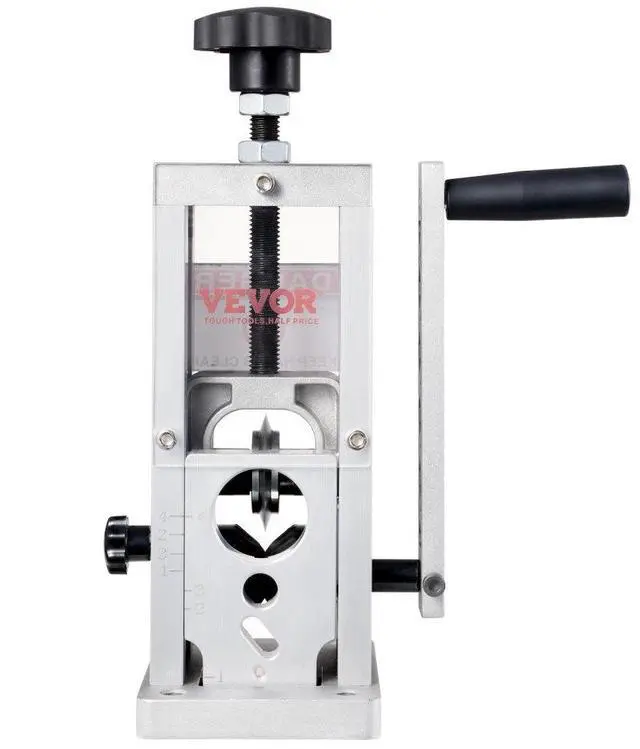 Alt view image 2 of 15 - VEVOR Manual Wire Stripping Machine, 0.06''-1.5'' Copper Stripper with Hand Crank or Drill Powered, Visible Stripping Depth Reference, Portable Aluminum Frame Wire Peeler for Scrap Copper Recycling
